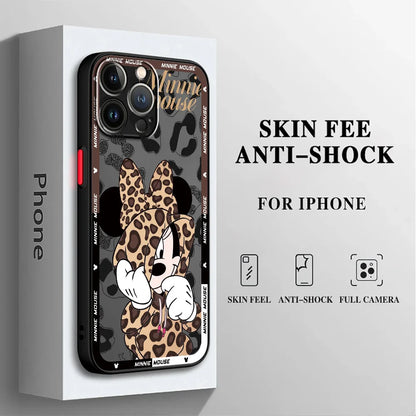 Disney Leopard Mickey Minnie Phone Case for iPhone