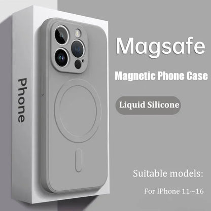 Luxury Magsafe Liquid Silicone Soft Phone Case New