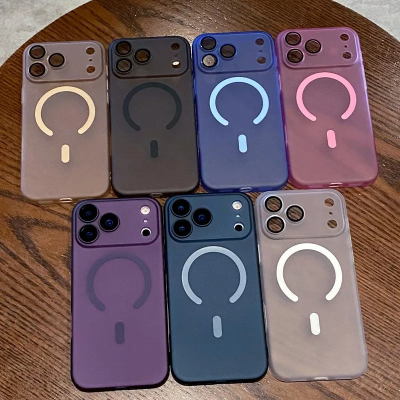 Luxury Ultra Thin Matte Clear For Magsafe Phone Case