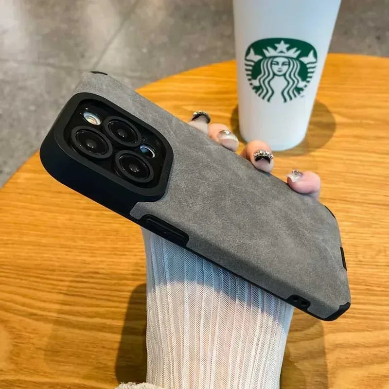 New Fashion Fur Leather Soft Phone Case