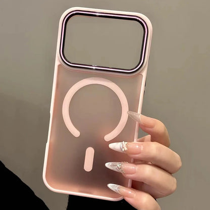 Luxury Matte Translucent For Magsafe Wireless Charge Phone Case