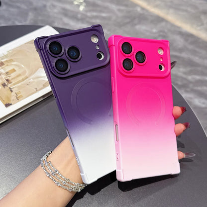 Rectangular Wireless Charge Magnetic Gradient Phone Case