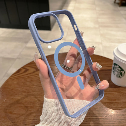 Luxury Wireless Charge Magsafe Transparent Phone Case