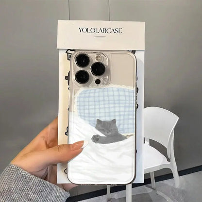 Angry Cat Clear Case for iPhone