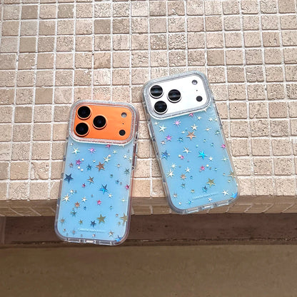 Cute Laser Star Pattern Phone Case