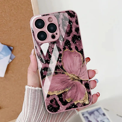 Butterfly Leopard Print Phone Case