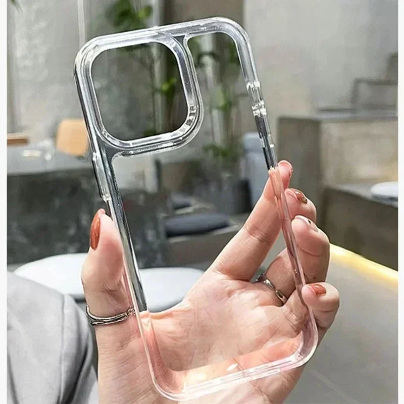 Luxury Silicone Transparent Shockproof Armo Phone Case