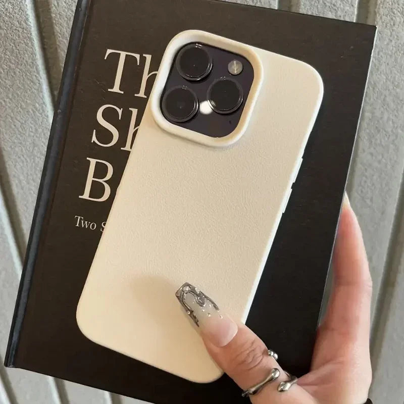 Luxury Matte Soft Leather Candy Phone Case