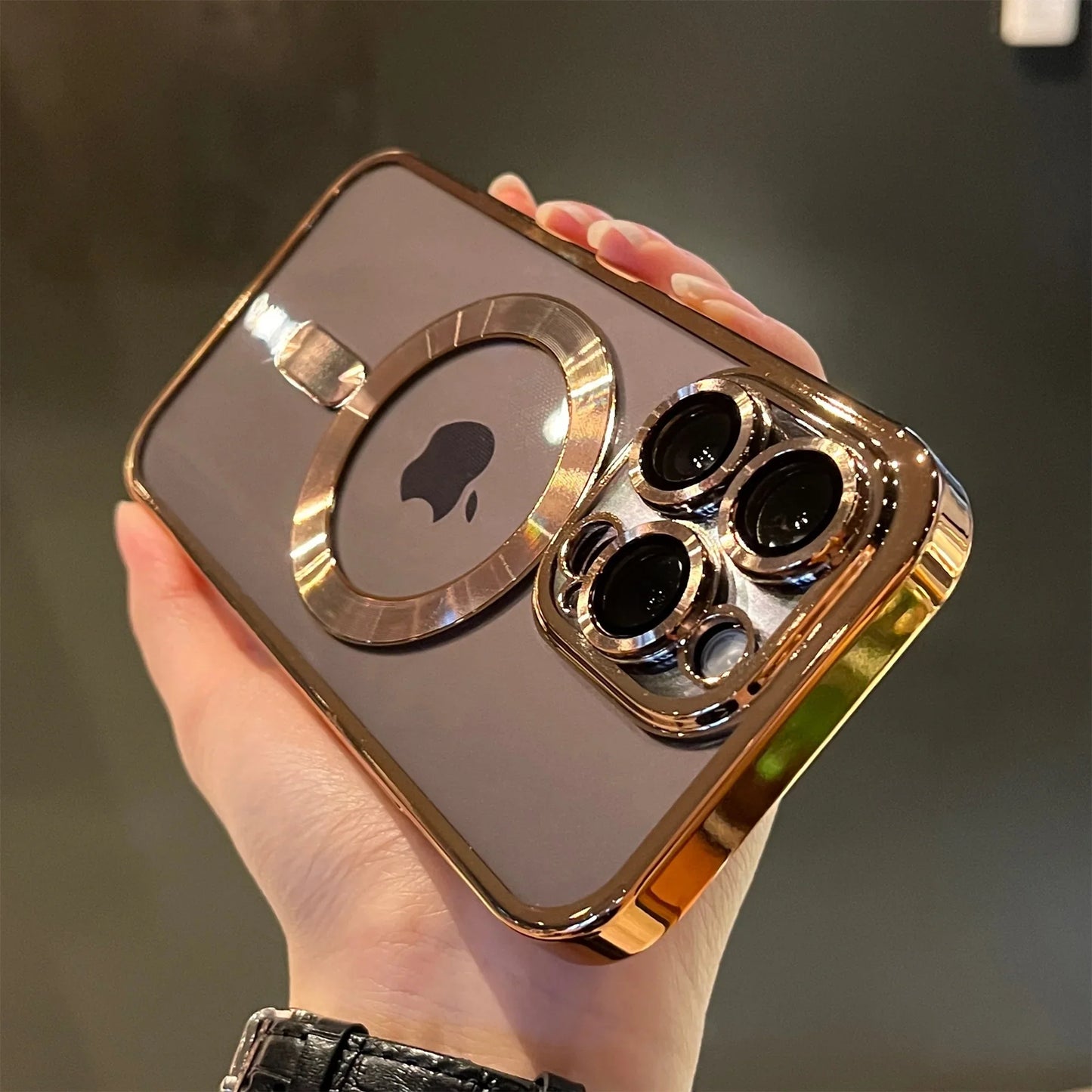 Plating Clear Magsafe iPhone Case