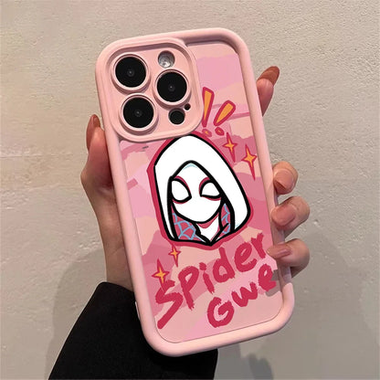 Cartoon Marvel Spiderman Couple Phone Case