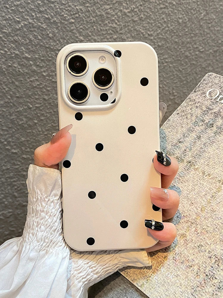 Stars Popular Style Ins Polka Dot Design Phone Case