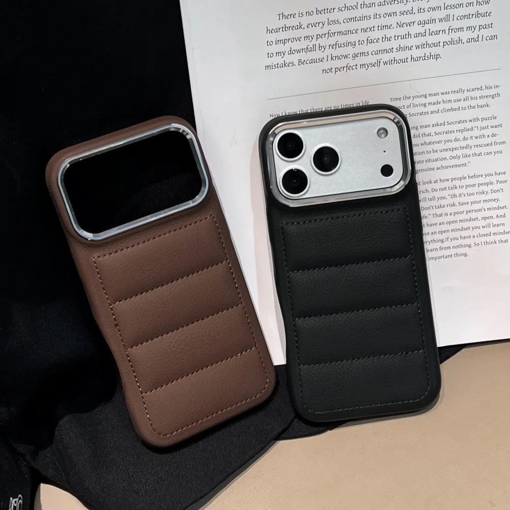 Fashion Down Jacket Silicone Relax Phone Case