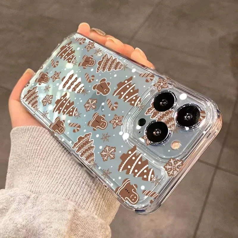 Merry Christmas Cartoon Pattern Phone Case