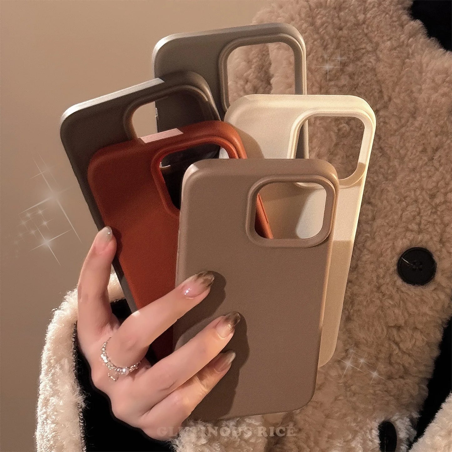 Luxury Silicone Plain Soft Phone Case