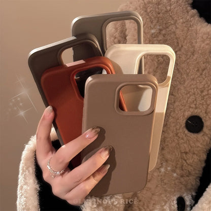 Luxury Silicone Plain Soft Phone Case