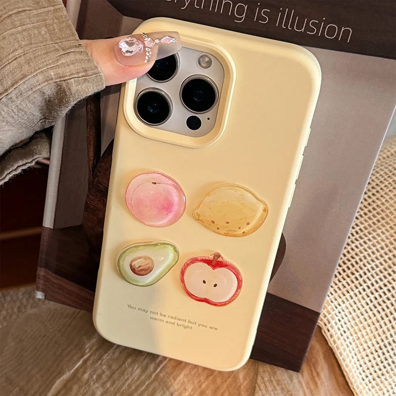 Cute Lovely 3D Fruit Soft TPU Phone Case