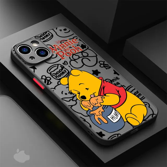Disney Winnie The Pooh Transparent Phone Case for iPhone