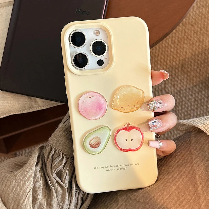 Cute Lovely 3D Fruit Soft TPU Phone Case