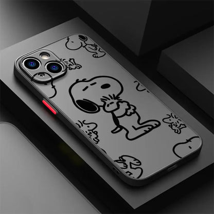 Snoopy Astronaut Cartoon Phone Case for iPhone