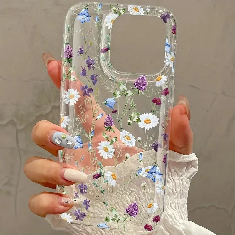 Patterned Printed Simple Transparent Phone Case