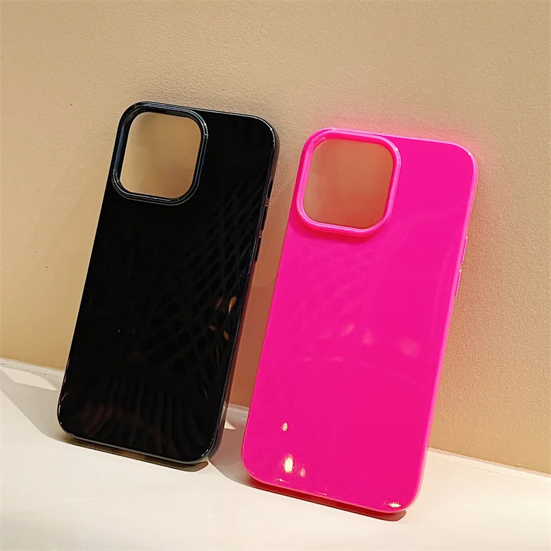 Soft Silicone Glossy Shockproof Phone Case