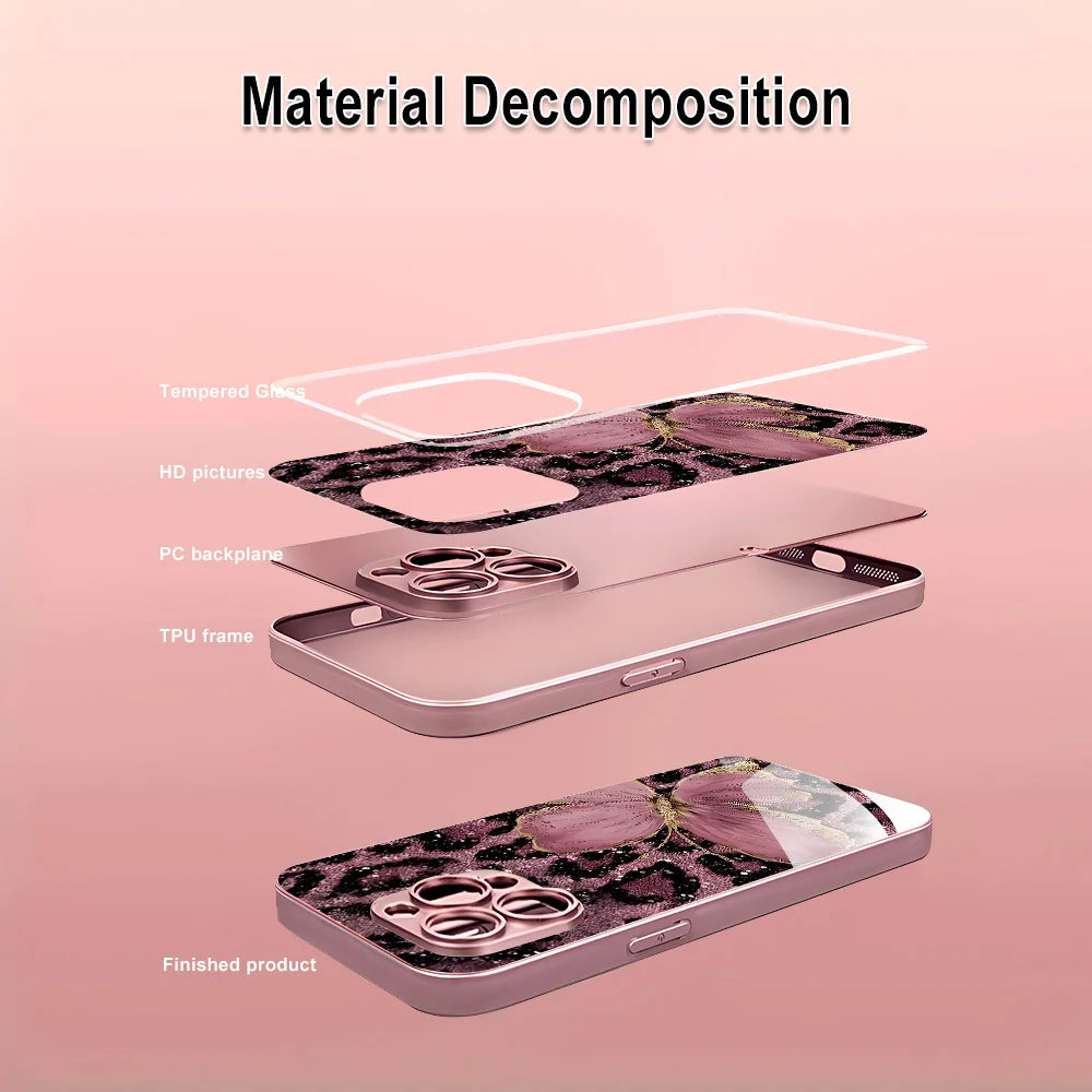 Butterfly Leopard Print Phone Case