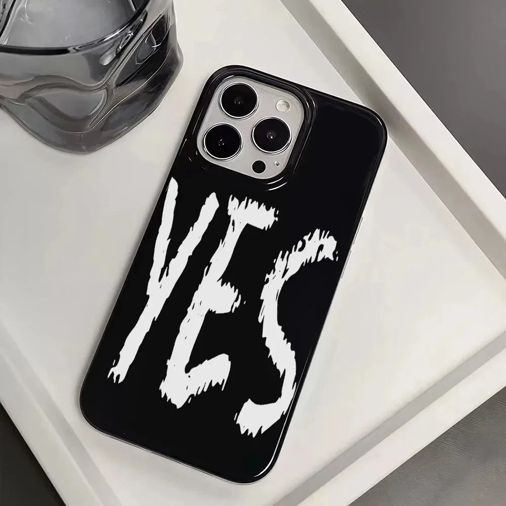 Personalized Couple Yes And No Phone Cases