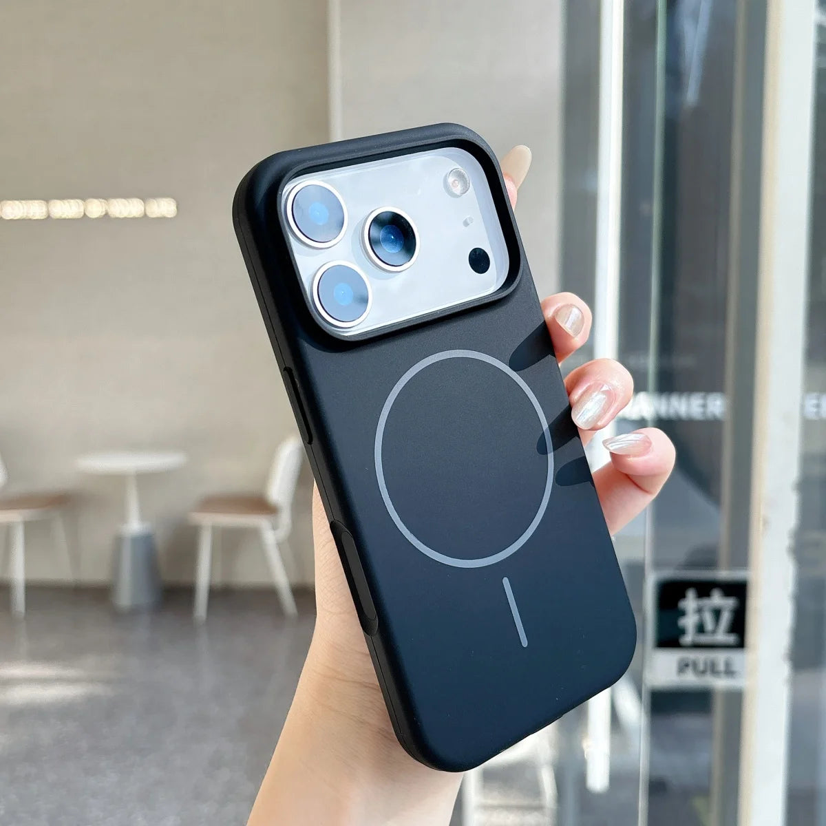 Official Orange Silicone Magnetic For Magsafe Phone Case