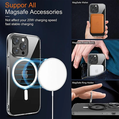 Original Magnetic Wireless Charge Transparent Phone Case
