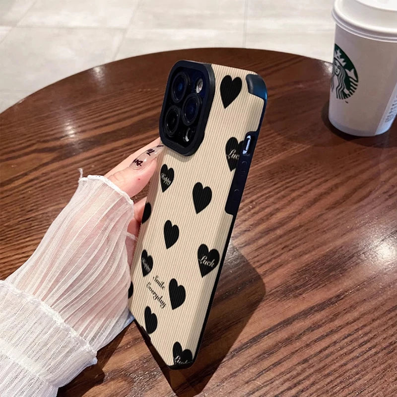 Fashion Simple Love Heart Silicone Phone Case