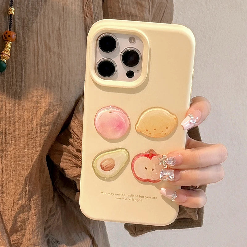 Cute Lovely 3D Fruit Soft TPU Phone Case