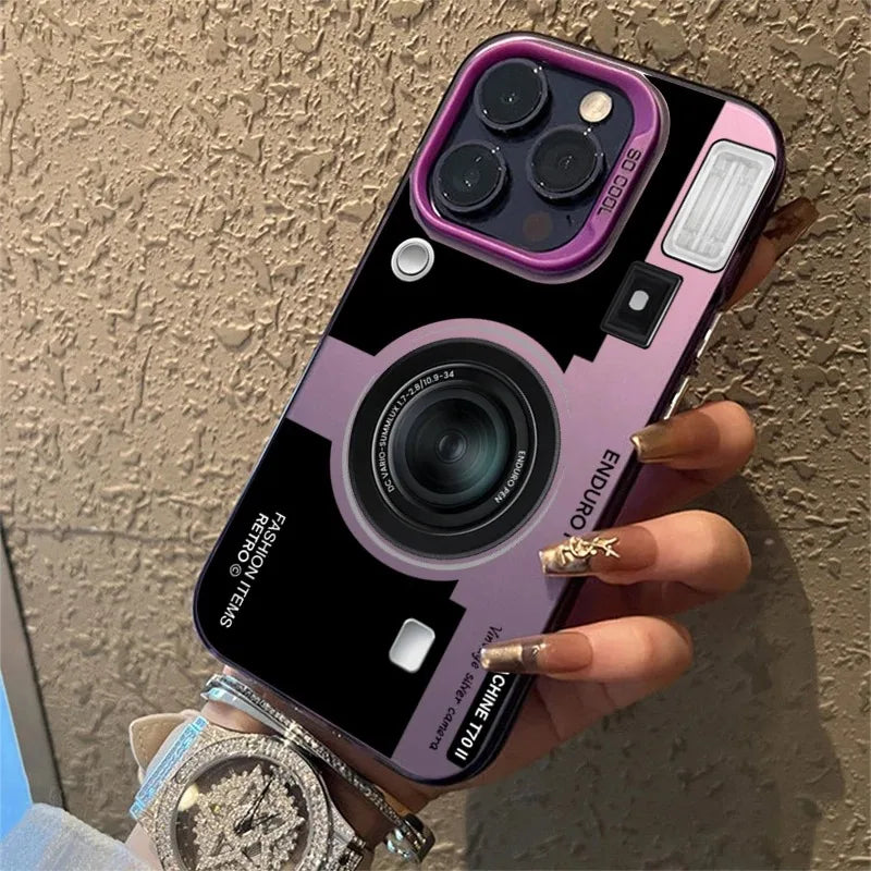 Retro Recording Device Printed Shockproof Matte Phone Case