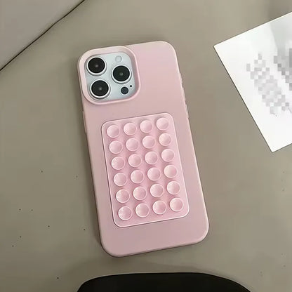 Luxury 3D Suction Cup Airbag Litchi Pattern Phone Case