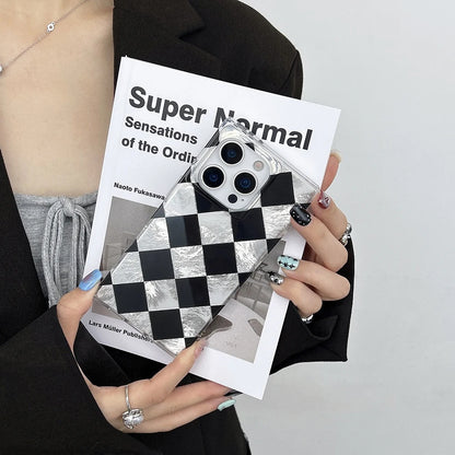 Fashion Lattice Grid Rectangle Shape Phone Case
