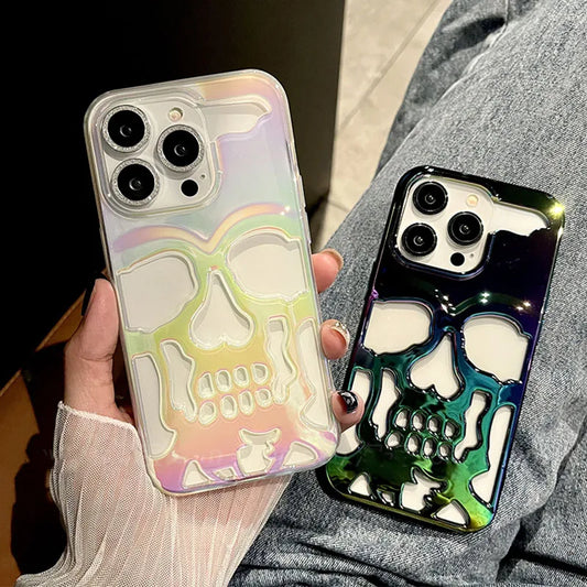 Cool Laser Hollow Skull Out Back Phone Case