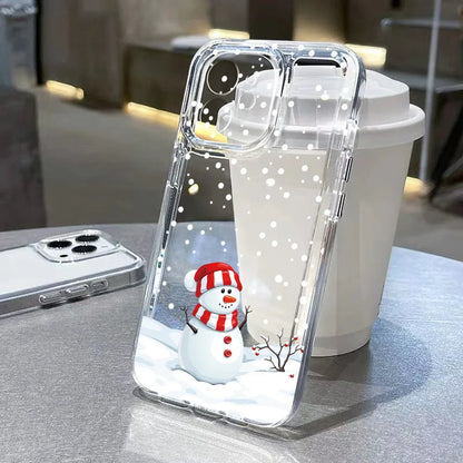 Merry Christmas Cartoon Pattern Phone Case